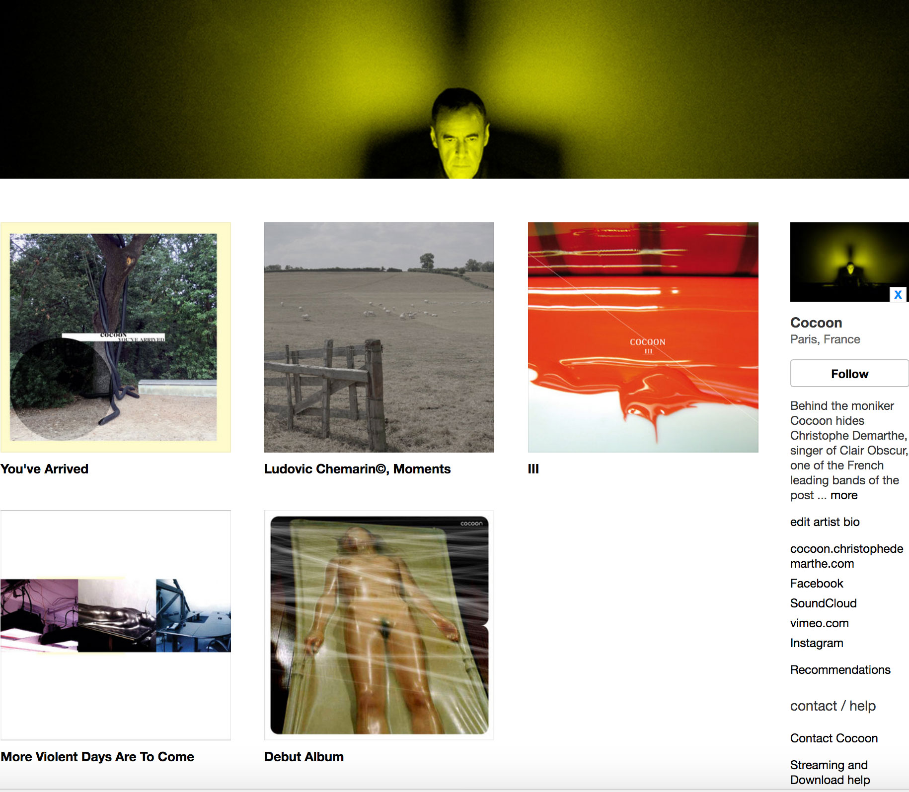 Listen to Cocoon on Bandcamp